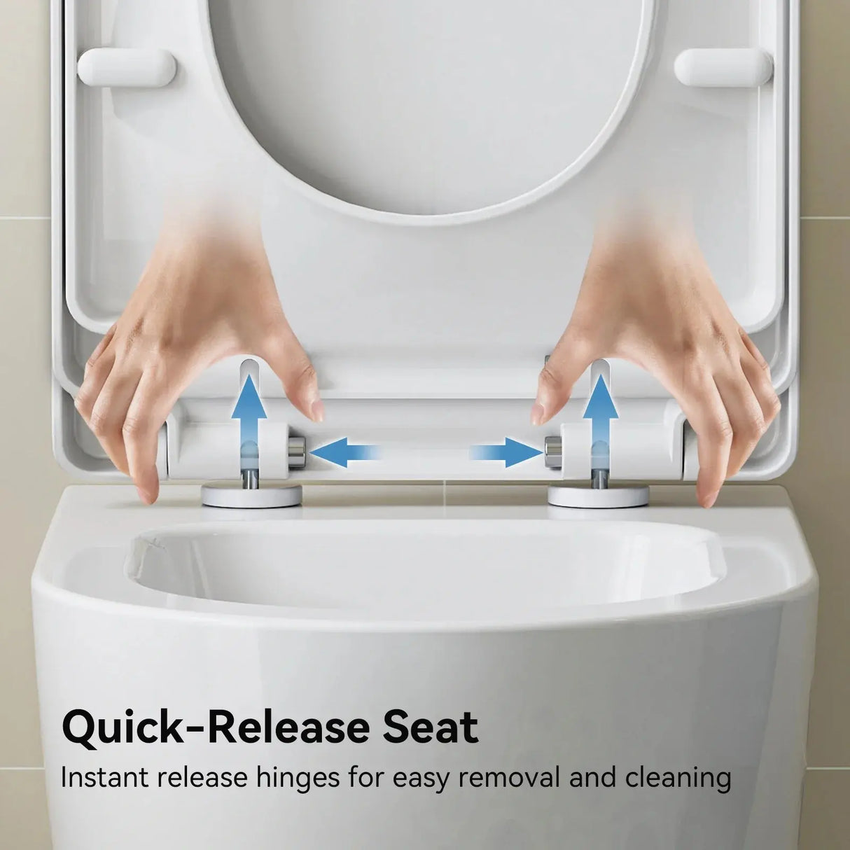 HOROW TG03W Wall-Mounted Toilet with Skirted Trapway & Powerful Flush