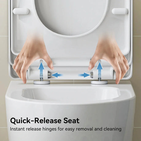 HOROW TG03W Wall-Mounted Toilet with Skirted Trapway & Powerful Flush