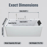 67-Inch Single-Person Luxury Whirlpool Bathtub