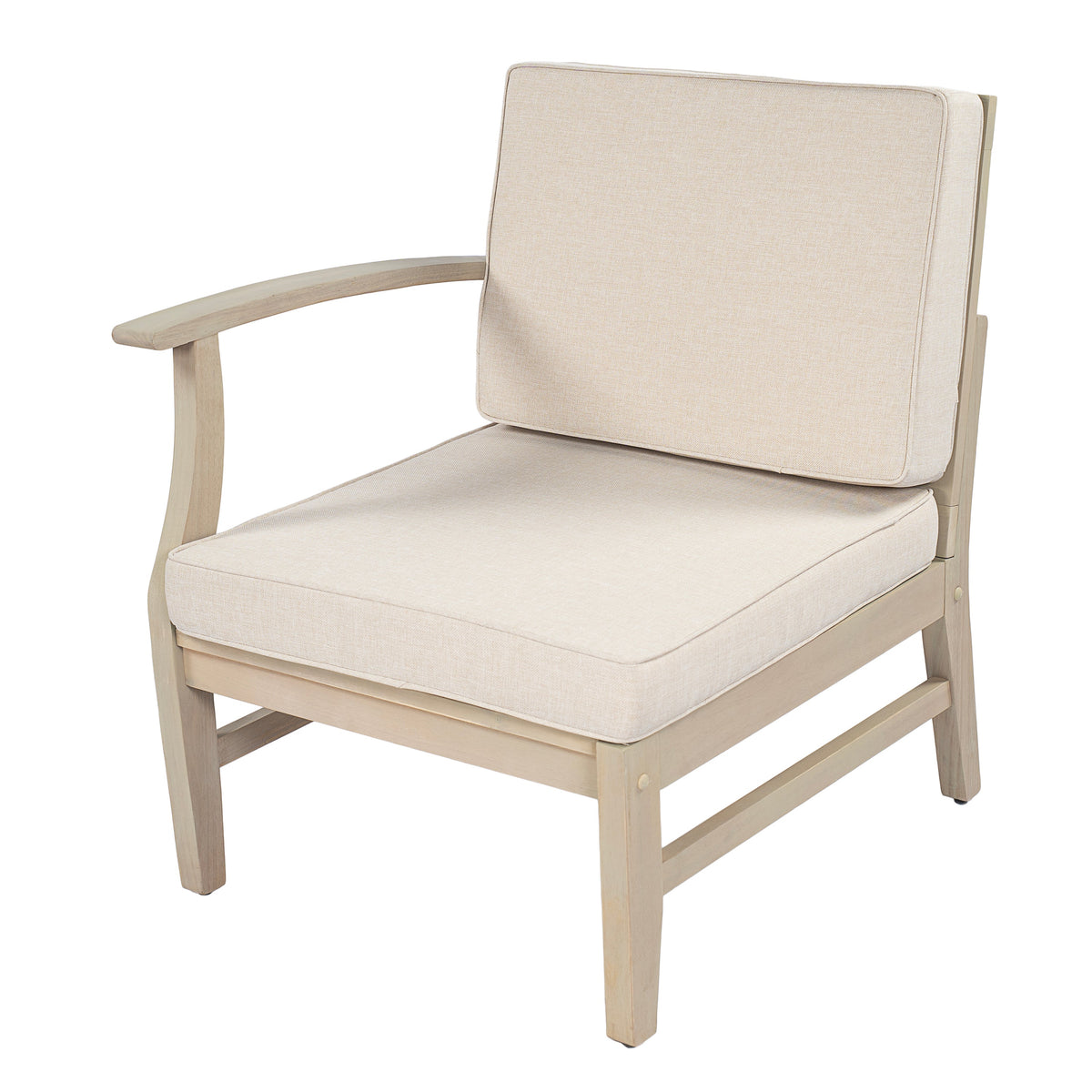 Perla Patio Conversation Set with Sofa, Club Chairs, and Coffee Table