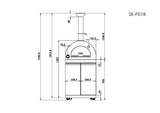 Black Gas Grill Four Burners - Stainless Steel Outdoor Kitchen
