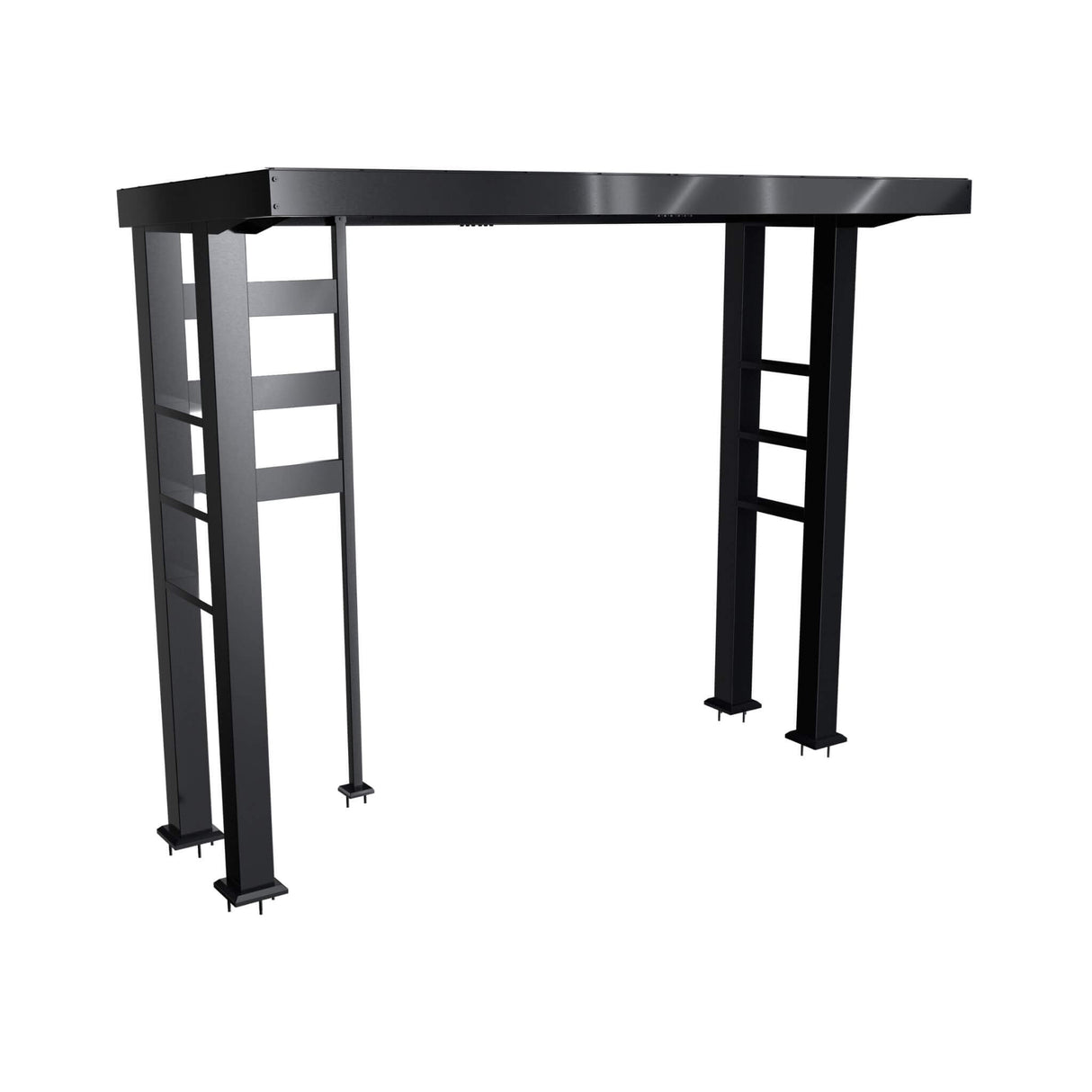 Castelle Flame Blaze 108-Inch 6-Burner 85K BTU Deluxe Stainless Steel Liquid Propane Outdoor Kitchen Grill Island With Wine Cooler, Rotisserie, Cabinets, And Granite Countertops (SAK58310)