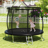 10FT Outdoor Trampoline Heavy-Duty Recreational Trampoline with Safety Enclosure Net