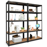 2 Pcs Storage Shelves Garage Shelving Units Tool Utility Shelves