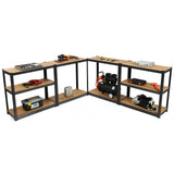 2 Pcs Storage Shelves Garage Shelving Units Tool Utility Shelves