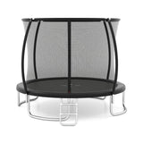 12FT Outdoor Trampoline Heavy-Duty Recreational Trampoline with Safety Enclosure Net