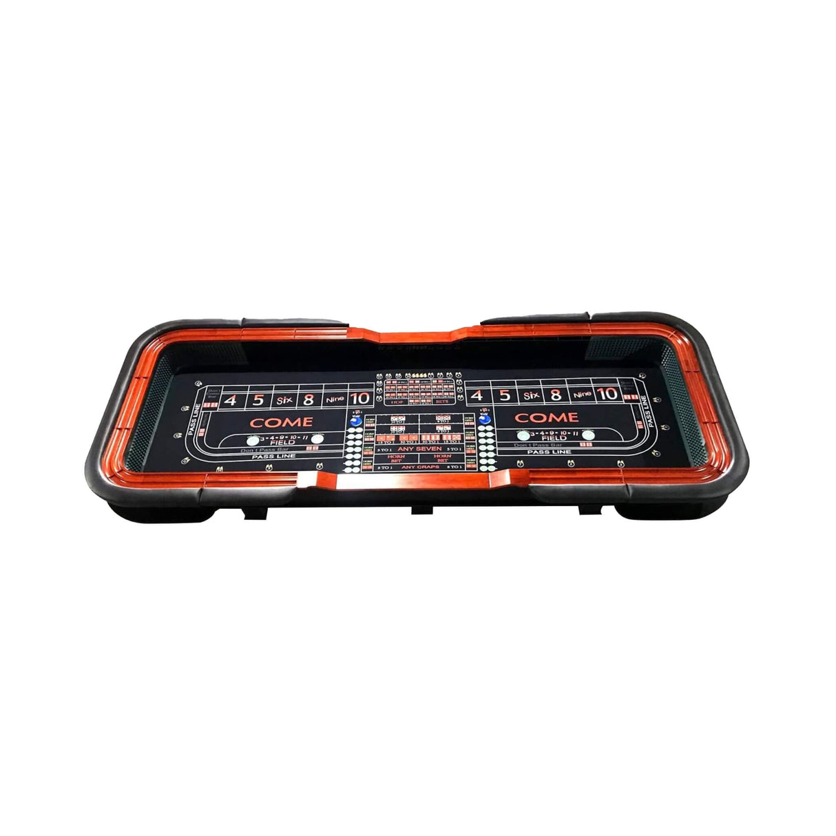 12FT Casino Style Craps Table With Full Drink Rail And Cushion Rim Cover (SAK35098)
