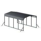 [12X20FT] Alora Heavy-Duty All-Weather Metal Carport With Reinforced Support Base (SAK97381)