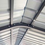[12X20FT] Alora Heavy-Duty Metal Carport With Galvanized Steel Roof For Car, Boats And Trucks, Gray (SAK95562)