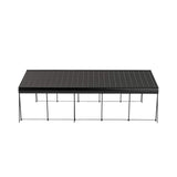 [13X26FT] Alora Heavy-Duty Weather-Resistant Outdoor Carport With Protective Film (SAK82451)