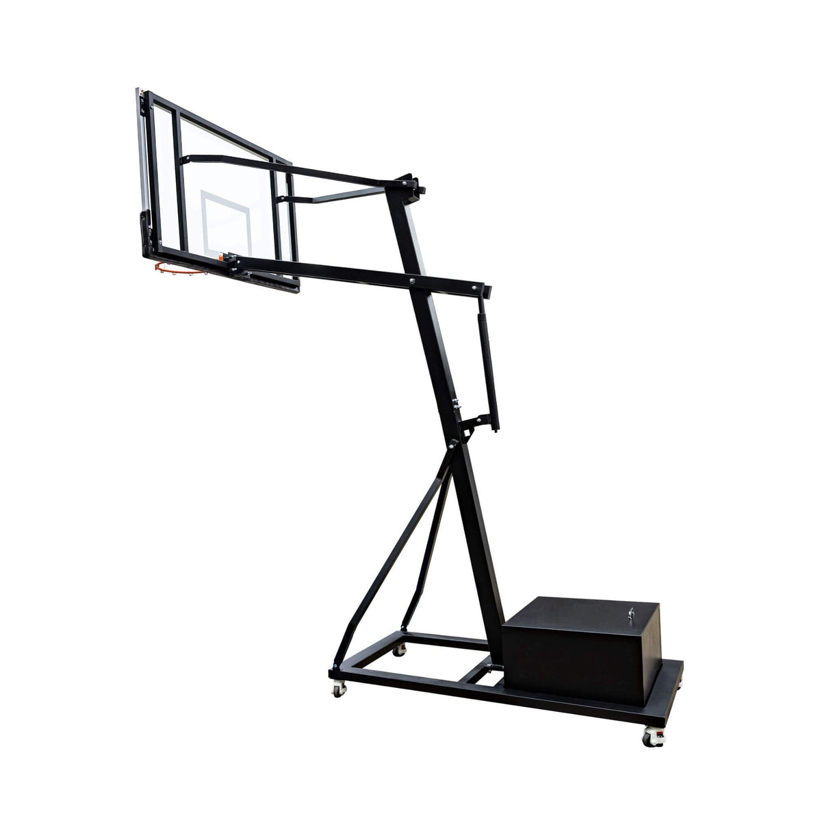 [18X24FT] Heavy-Duty Portable Adjustable Basketball Hoop With Court