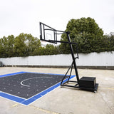 [18X24FT] Heavy-Duty Portable Adjustable Basketball Hoop With Court