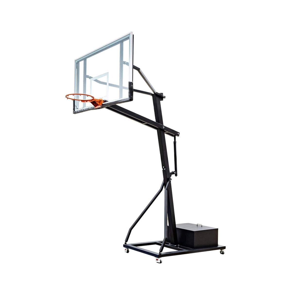 [18X24FT] Heavy-Duty Portable Adjustable Basketball Hoop With Court