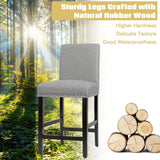 25 Inch Kitchen Chairs w/ Rubber Wood Legs