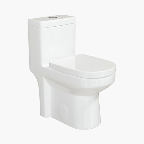 Factory Direct HOROW 8733-10 Small One-Piece Toilet – 10 Inch Rough-In