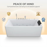 67-Inch Single-Person Luxury Whirlpool Bathtub