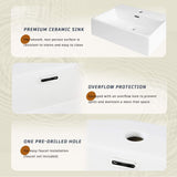Nuvia 20-Inch Modern Bathroom Vanity With Ceramic Sink And Storage Cabinet (SAK83047)