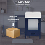 Nuvia 20-Inch Modern Bathroom Vanity With Ceramic Sink And Storage Cabinet (SAK83047)