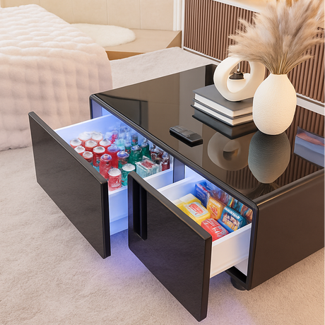 Livtab LT90 FreezerX Smart Coffee Table with Fridge and Freezer