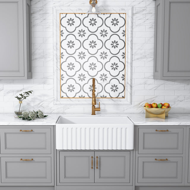 Calabria Ceramic 30" Farmhouse Sink