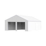 [25X33FT] Alora Heavy-Duty Double Garage Galvanized Steel Barn Shed (SAK61234)