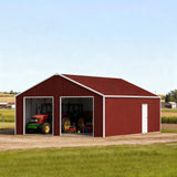 [25X33FT] Alora Heavy-Duty Dual-Door Galvanized Steel Storage Shed (SAK72345)
