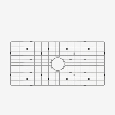HOROW 36 Inch Sink Black Kitchen Farm Sink With Basket Strainer Model HR-S3618B