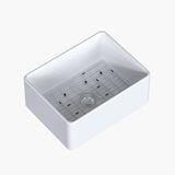 HOROW Fireclay Farmhouse Sink With Deep Single Bowl Model HR-S2418W