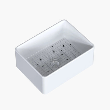 HOROW Fireclay Farmhouse Sink With Deep Single Bowl Model HR-S2418W