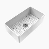 HOROW 33 Inch Farmhouse Sink With Ceramic Porcelain Fireclay Model HR-S3318W