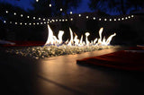 Entertainer Outdoor Fire Pit Table – 6 Ft with Fire Glass (LP/NG Compatible)