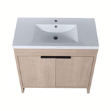 Nuvia 36-Inch Freestanding Bathroom Vanity With White Resin Sink (SAK39274)