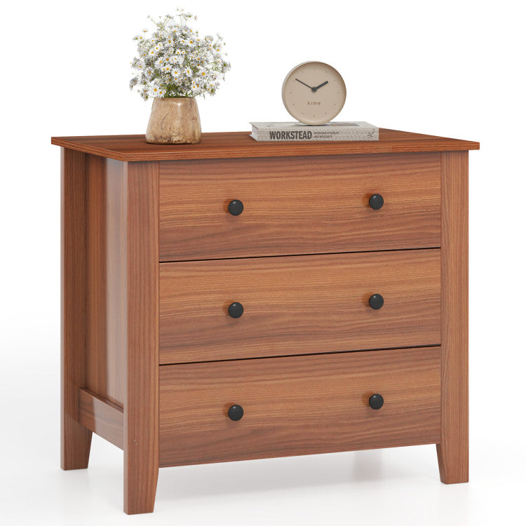 3-Piece Bedroom Bundle: Bedside Table with 3 Drawers+Modern Accent Chair+Convertible Folding Futon Sofa Bed