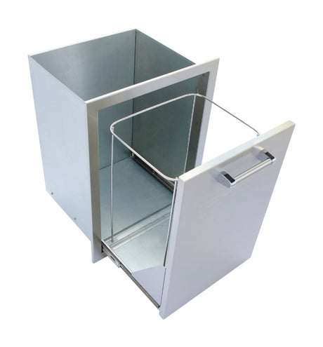 KoKoMo Outdoor Kitchen Stainless Steel Trash/Propane Pull-Out