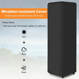 41K BTU Outdoor Propane Gas Patio Heater W/ Lockable Wheels