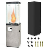 41K BTU Outdoor Propane Gas Patio Heater W/ Lockable Wheels