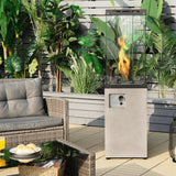 41K BTU Outdoor Propane Gas Patio Heater W/ Lockable Wheels