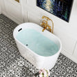 HOROW Freestanding Acrylic Bathtub 47 inch Soaking Tub Model TU47-MB-NS