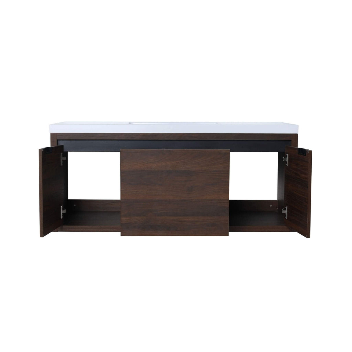 Nuvia Floating Bathroom Vanity With Resin Sink Soft Close Doors (SAK82560)