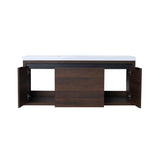 Nuvia Floating Bathroom Vanity With Resin Sink Soft Close Doors (SAK82560)