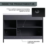 Nuvia 48-Inch Modern Light Coffee Freestanding Vanity With Resin Sink (SAK97502)