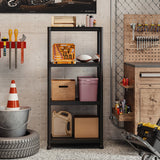 4-Tier Heavy-Duty Plastic Storage Shelves Freestanding Garage Shelving Unit
