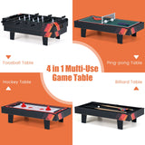 4 in 1 Combo Game Table Set with Billiards