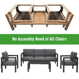 Alora 4-Piece Premium Outdoor Aluminum Furniture Set For Backyard & Poolside (SAK73532)