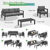 Alora 4-Piece Premium Outdoor Aluminum Furniture Set For Backyard & Poolside (SAK73532)