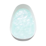 Giotto Solid Surface Soaking Bathtub in Matte White with Matte White Drain and Integrated Overflow