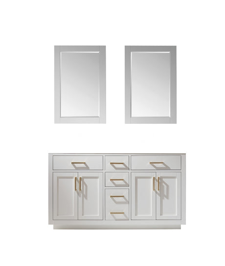 Ivy 60" Double Bathroom Vanity Cabinet Only