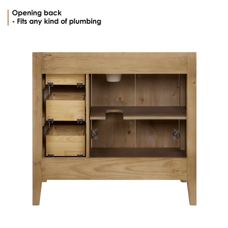 Laurel 36"/48"/60"/72" single/double vanity cabinet without top