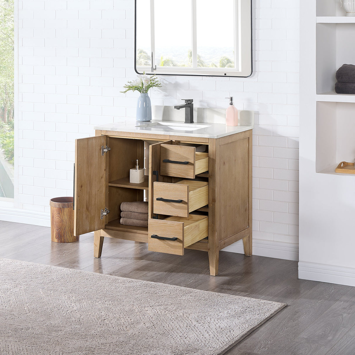 Laurel 36"/48"/60"/72" single/double vanity cabinet without top