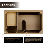 Laurel 36"/48"/60"/72" single/double vanity cabinet without top